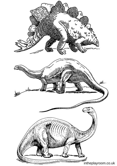 coloring set dinosaurs bubakidscom