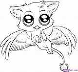 Coloring Cute Pages Animal Animals Drawings Baby Printable Anime Mythical Creatures Sheets Print Color Easy Griffin Drawing Dragon Chibi Colouring sketch template
