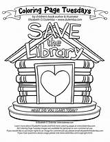 Library Coloring Pages Week Book National Save Tuesday Color Kids Colouring Sheets Dulemba Printables Queens Each Popular Azcoloring sketch template