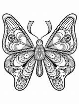 Schmetterlinge Ausdrucken Mandalas Erwachsenen sketch template