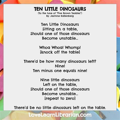 ten  dinosaurs song dinosaur songs counting songs  kids