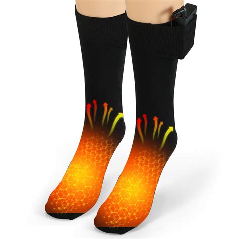 imountek imountek unisex electric heated socks rechargeable battery