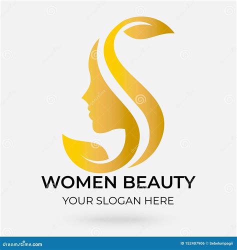 beauty salon logo design stock illustration illustration  face