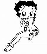 Betty Boop Coloring Pages Gif Book Printable Cartoon Characters sketch template