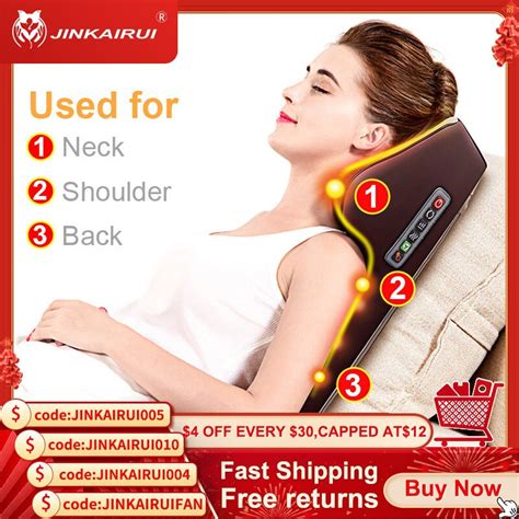 hoge kwaliteit snelle levering aan huis gratis retourneren jinkairui hals massager auto thuis