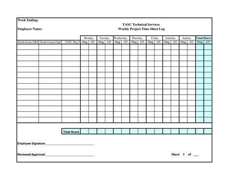 weekly project time sheet templates  allbusinesstemplatescom