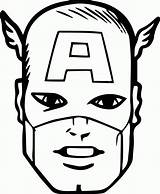America Captain Coloring Face Pages Cartoon Drawing Superhero Print Avengers Clipart Getdrawings Coloringhome Popular Amazing Visit sketch template