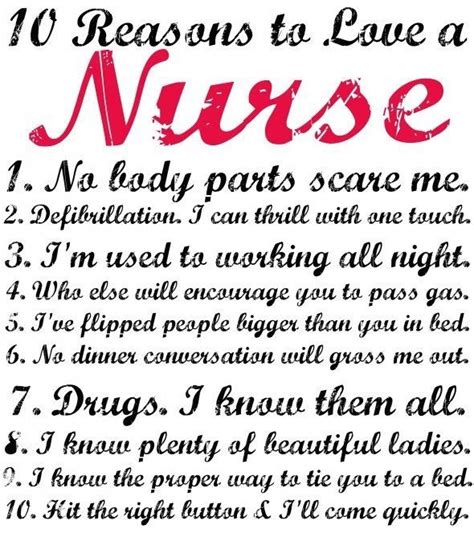 reasons  love  nurse nursing pinterest