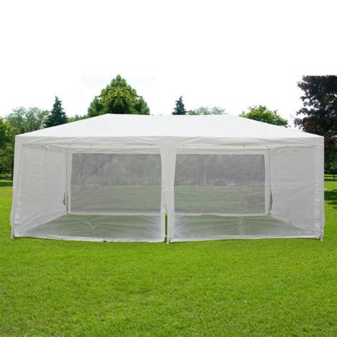 quictent  canopy gazebo party wedding tent screen house  mesh sidewall  sale