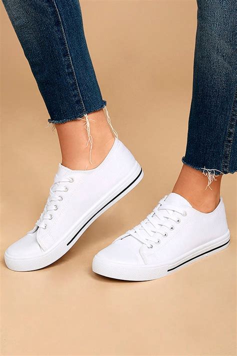 cute white sneakers lace  sneakers canvas sneakers  lulus