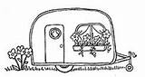 Wohnwagen Airstream Campers sketch template
