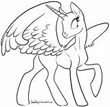 Coloring Pony Pages Little Alicorn Google Colouring Grade Base Color Sketch Search Ponies sketch template