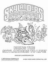 Skylanders Skylander Everfreecoloring Hobbit Spyro Visiter Darkspyro sketch template