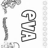 Eva Pages Coloring Erin Hellokids Name Eve sketch template