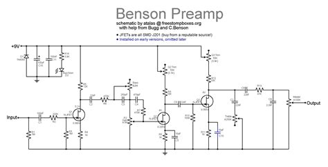 posted  month   benson preamp project     finalized schematic