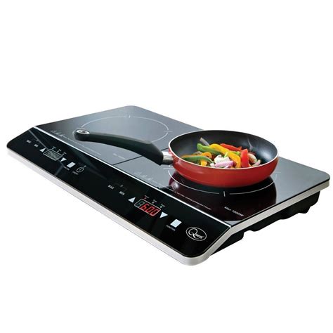 digital  twin double induction hob electric cooking hob  black  ebay