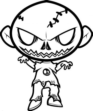 zombie chasing   coloring page animal pages