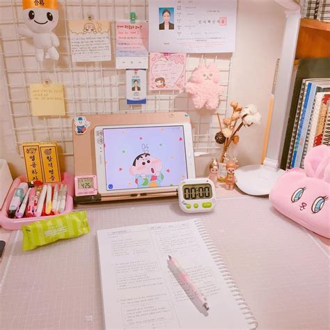 pin   study room decor kawaii room desk inspiration