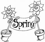 Spring Coloring Season Printable Pages Coloringhome sketch template