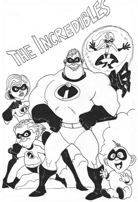 incredibles coloring pages  getcoloringscom  printable