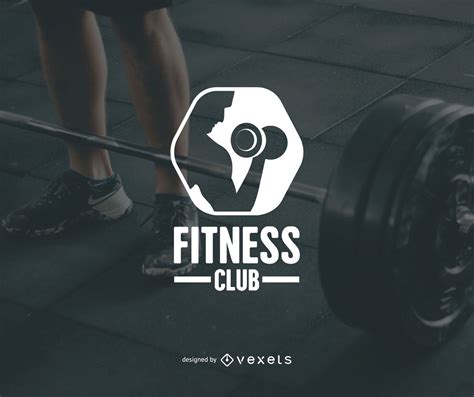 fitness club logo template vector