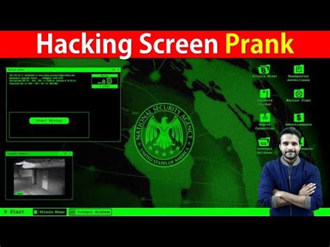 hacking screen prank  pc youtube