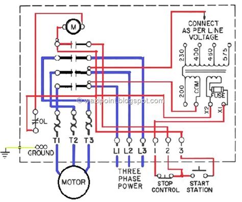 exemplary european motor wiring diagram  volt single phase