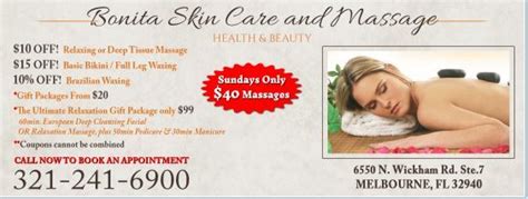 bonita skin care  massage strives    premier personal