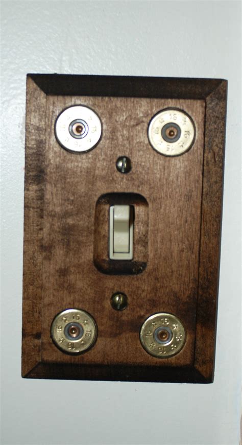 custom wood light switch covers wbullets etsy