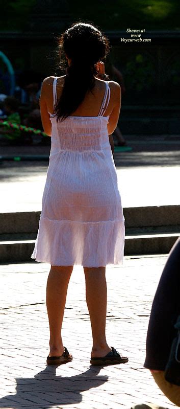Voyeur Shot Of A Girl In See Through Dress August 2008