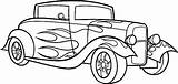 Coloring Pages Car Cars Classic Old Sheets Truck Printable Adult Hot Choose Board Print sketch template