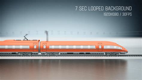 high speed passenger train side view  motionteam videohive