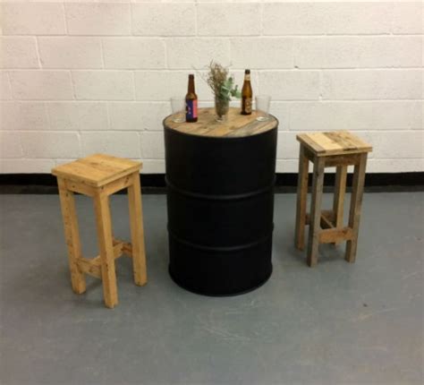 oil drum table pallet furniture