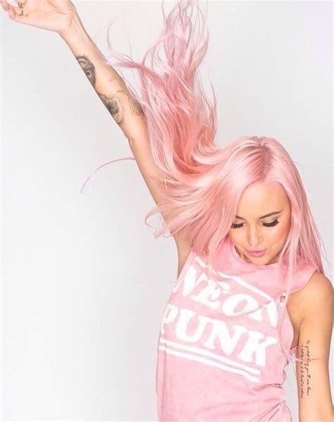 Neon Pink Pink Pink Hair Punk Tattoo Image 3710486
