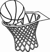 Basketball Coloring Pages Drawing Goal Hoop Template Basket Printable Color Sheets Print Sketch Clipartmag Getdrawings Sheet Templates Colo sketch template