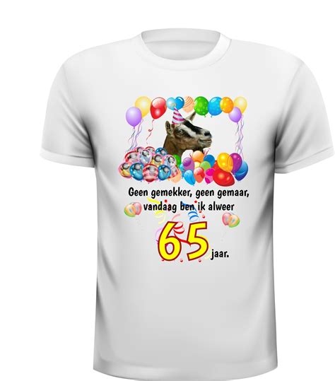 grappig  jaar verjaardag  shirt feestelijk en
