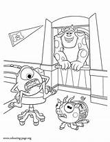University Monsters Coloring Pages Sulley Mike Monster Colouring Fun Room Disney Barges Into Printable Kids Coloriage Inc Characters Print Choose sketch template