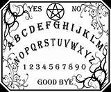 Ouija Board Pages Template Print Use Colouring sketch template