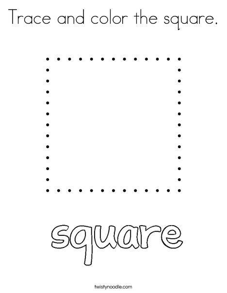 square worksheets  kindergarten teachcreativacom