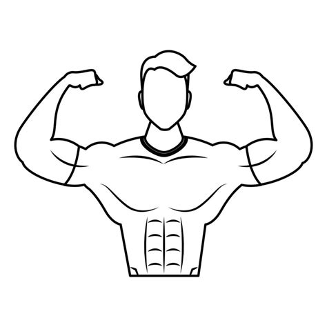 strong guy vector art icons  graphics