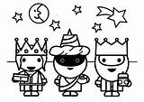 Koningen Mages Reyes Magos Rois Colorear Para Coloriage Menn Vise Dibujo Kleurplaat Tre Magi Bilde Les Fargelegge Coloring Three Könige sketch template