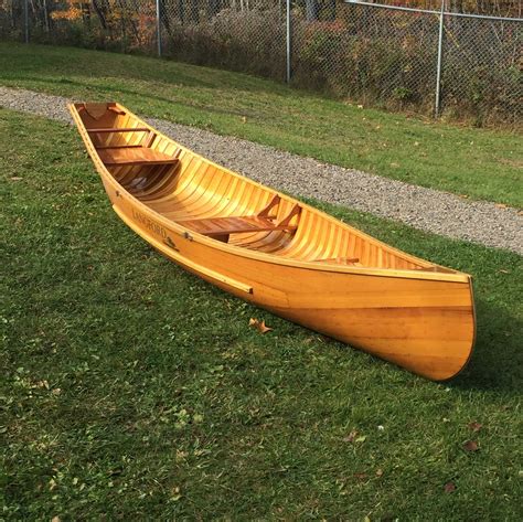 classic wood langford canoe   journey