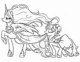 Coloring Pages Pony Little Princess Shetland Celestia Printable Luna Filly Color Ponies Getcolorings Choose Board Girls sketch template