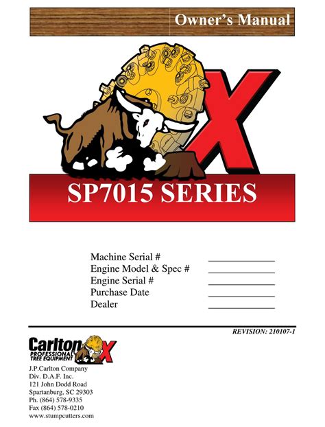 carlton sp series owners manual   manualslib
