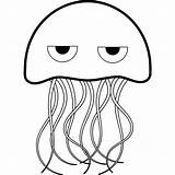 Jellyfish Coloring Pages Print Comments Coloringhome sketch template