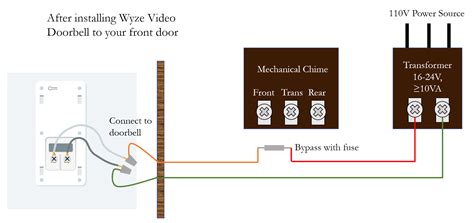 wiring diagram  single doorbell wiring digital  schematic