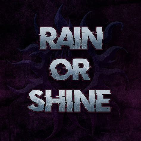 rain  shine youtube