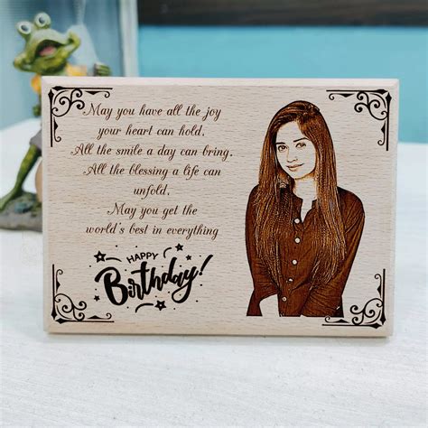 personalized wooden birthday gift  girlfriend incredible gifts