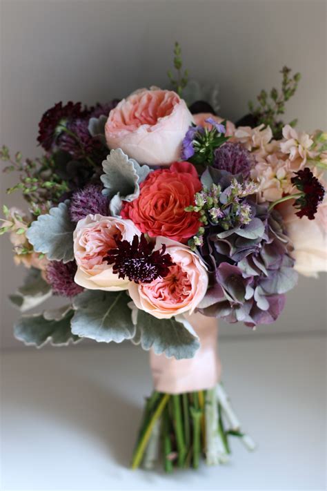 peek    weekends purple wedding blush floral design