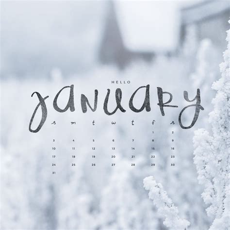 january downloadable calendar freebie   art design